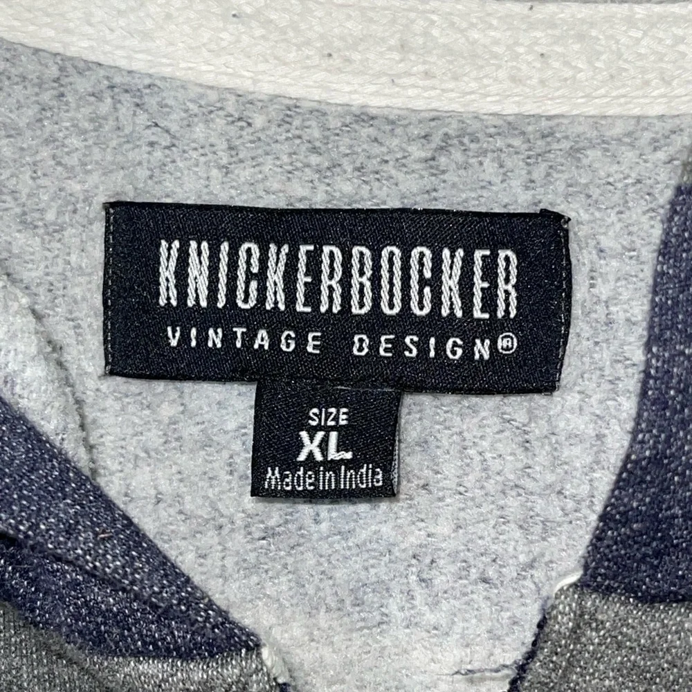 Men’s Knickerbocker Vintage Design blue/gray striped full-zip hoodie. SZ- XL GUC - Picture 8 of 8